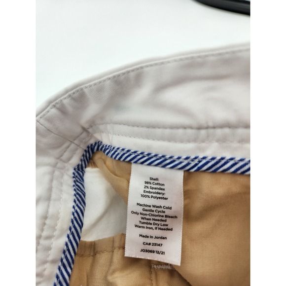 Talbots Relaxed Chino Pants Women's Size 10 White Colorful Pineapple Print‎ - Picture 4 of 7